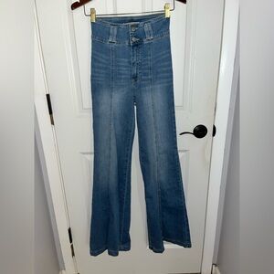 flying tomato high rise flare jeans